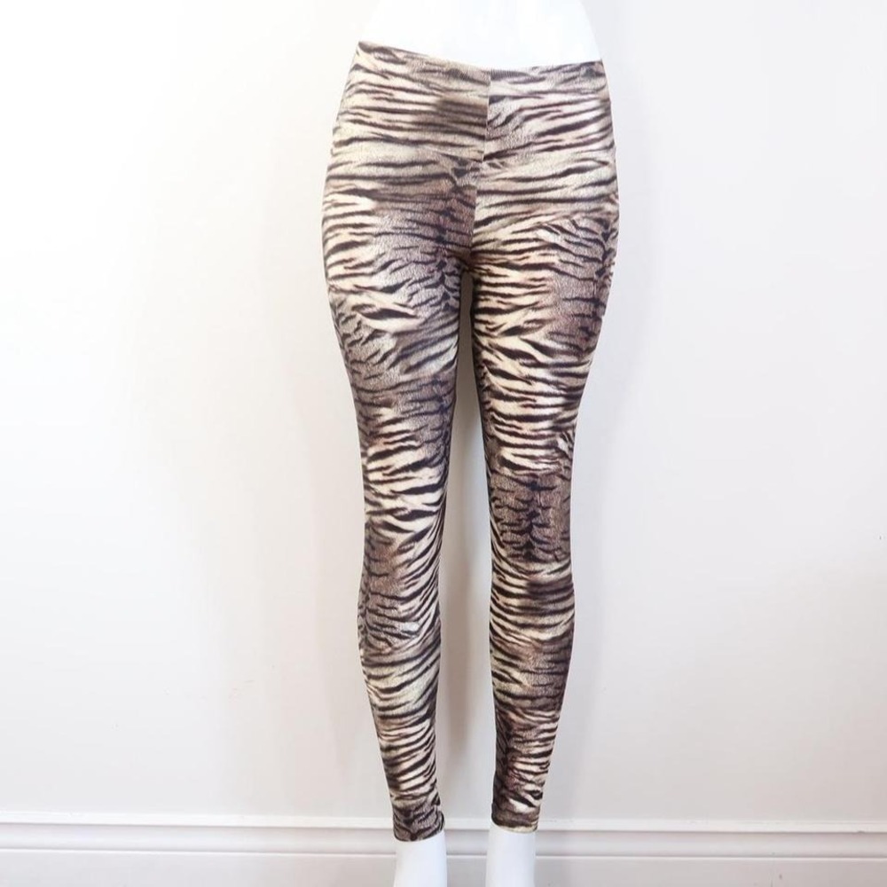 y2k tiger print leggings animal print